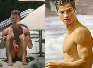 Jogador Cristiano Ronaldo pelado